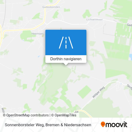 Sonnenborsteler Weg Karte