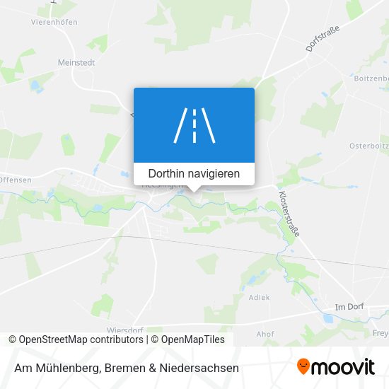 Am Mühlenberg Karte