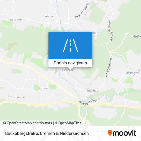 Bückebergstraße Karte