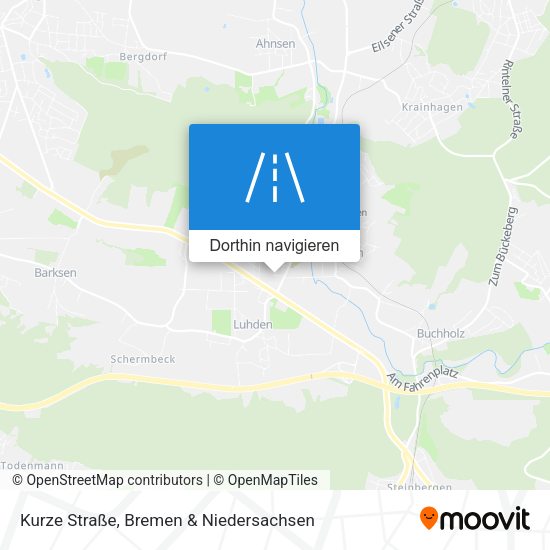 Kurze Straße Karte