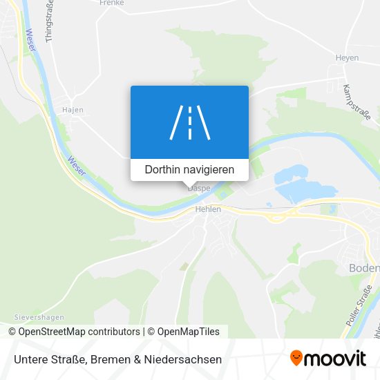 Untere Straße Karte
