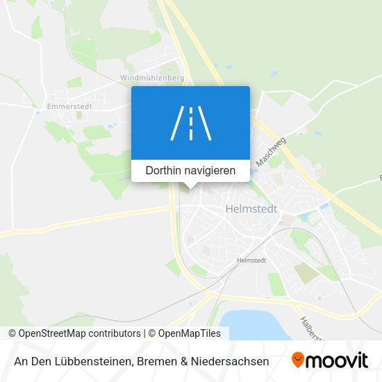 An Den Lübbensteinen Karte