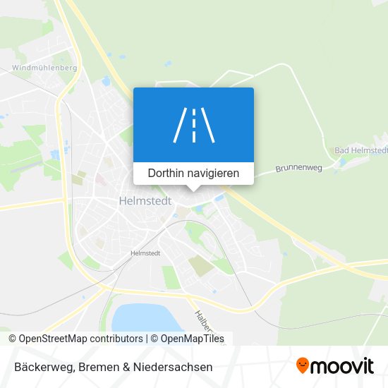 Bäckerweg Karte