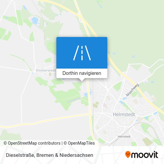 Dieselstraße Karte