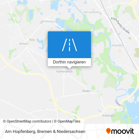 Am Hopfenberg Karte