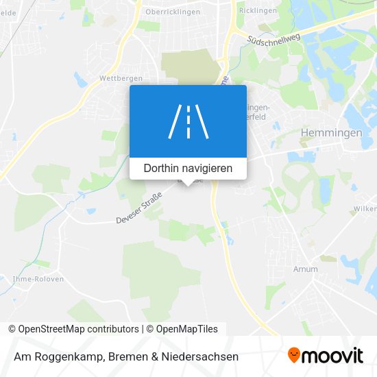 Am Roggenkamp Karte
