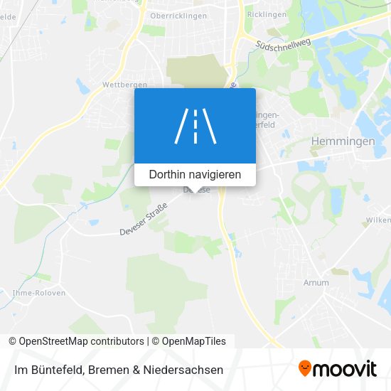 Im Büntefeld Karte