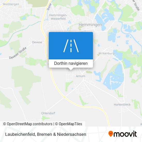 Laubeichenfeld Karte
