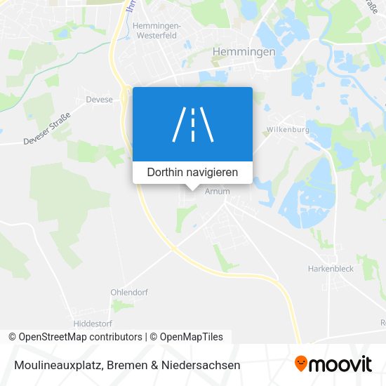Moulineauxplatz Karte