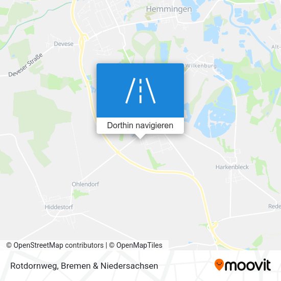 Rotdornweg Karte