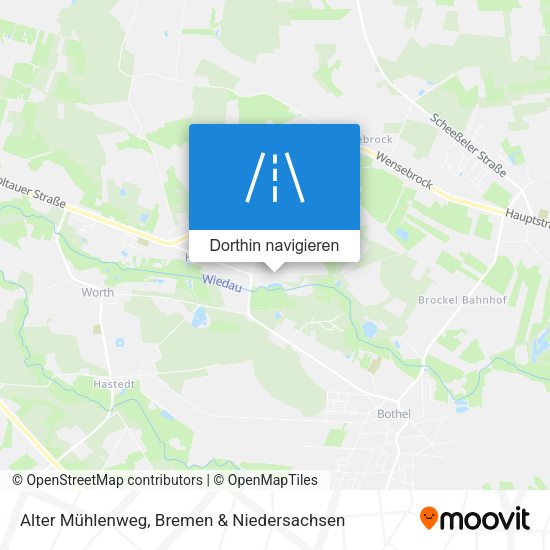 Alter Mühlenweg Karte