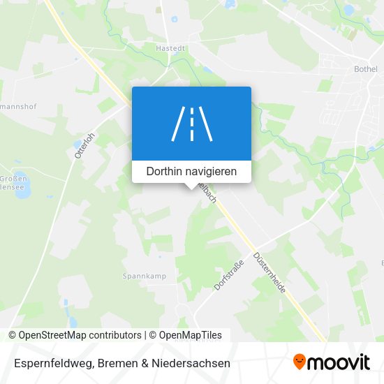 Espernfeldweg Karte