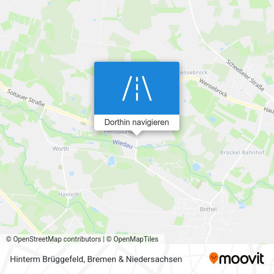 Hinterm Brüggefeld Karte