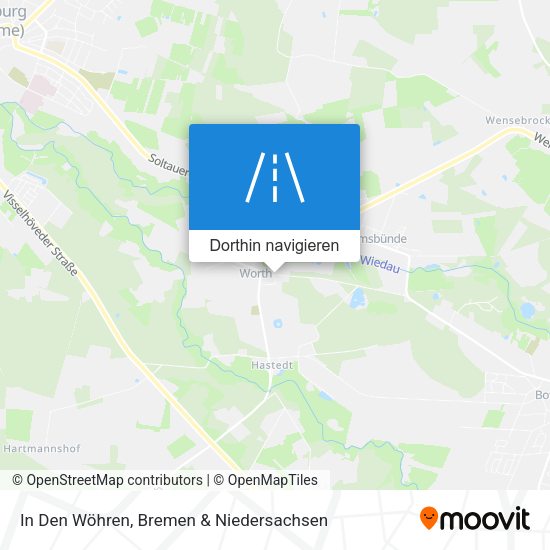 In Den Wöhren Karte