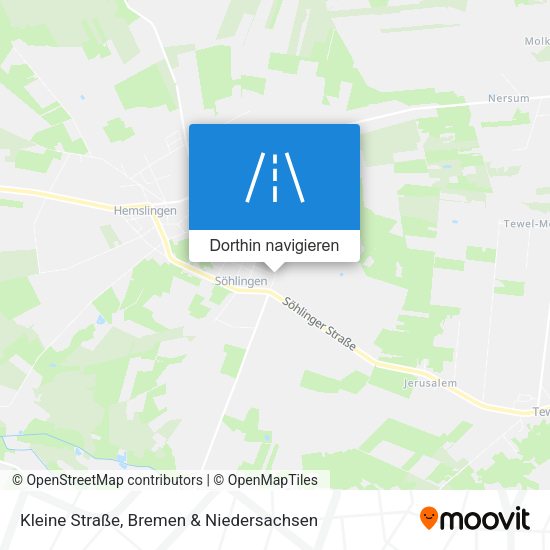 Kleine Straße Karte