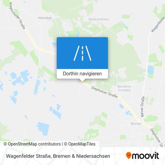 Wagenfelder Straße Karte