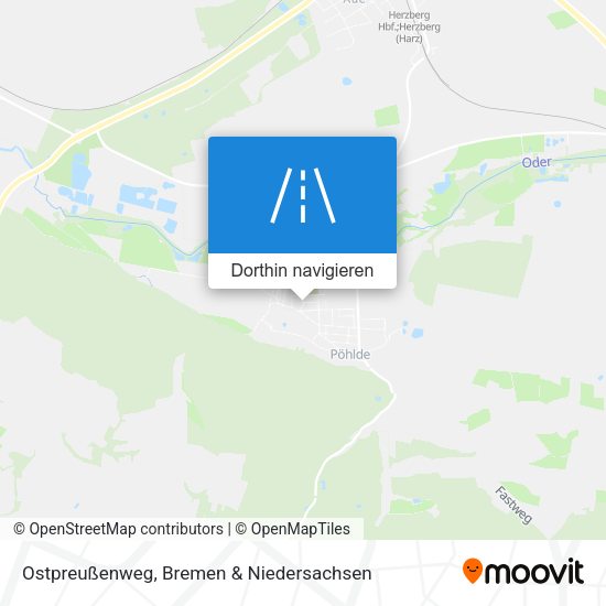 Ostpreußenweg Karte