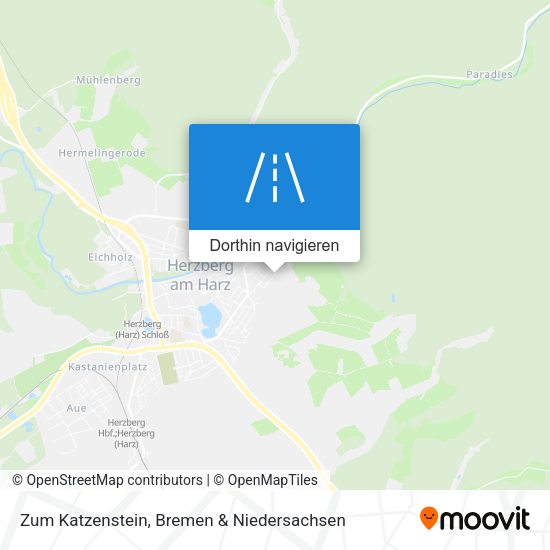 Zum Katzenstein Karte