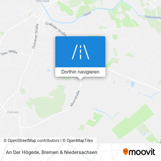 An Der Högede Karte