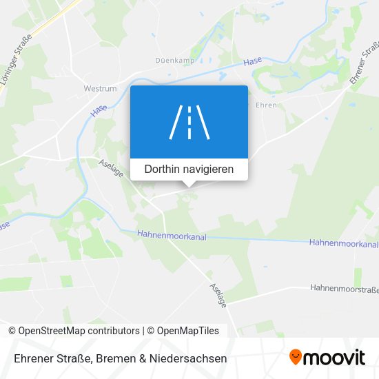 Ehrener Straße Karte