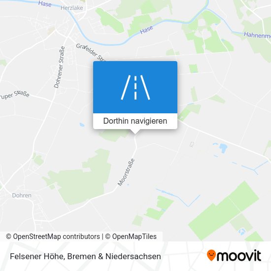 Felsener Höhe Karte