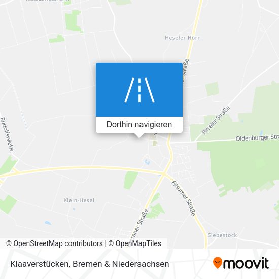Klaaverstücken Karte