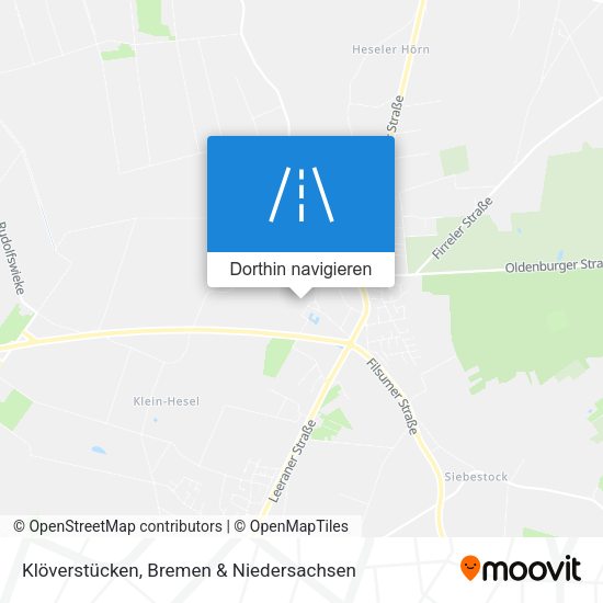 Klöverstücken Karte