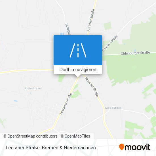Leeraner Straße Karte