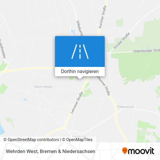 Wehrden West Karte