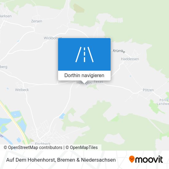 Auf Dem Hohenhorst Karte