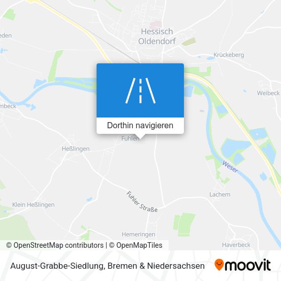August-Grabbe-Siedlung Karte