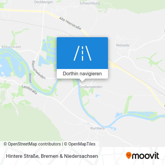 Hintere Straße Karte
