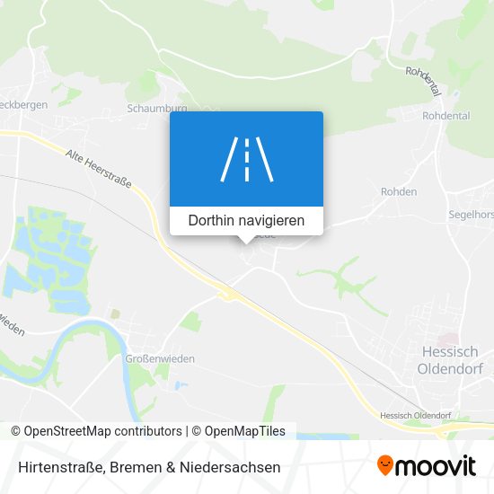 Hirtenstraße Karte