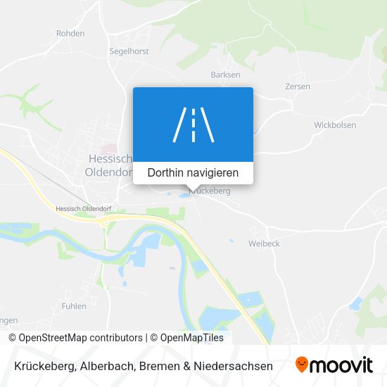 Krückeberg, Alberbach Karte