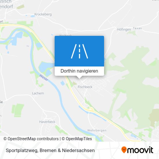 Sportplatzweg Karte
