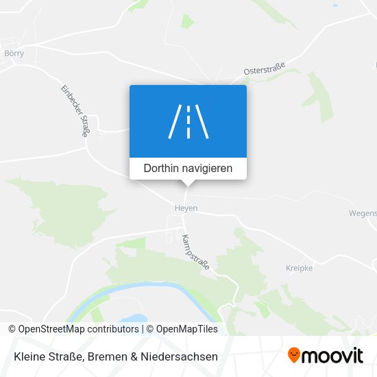 Kleine Straße Karte