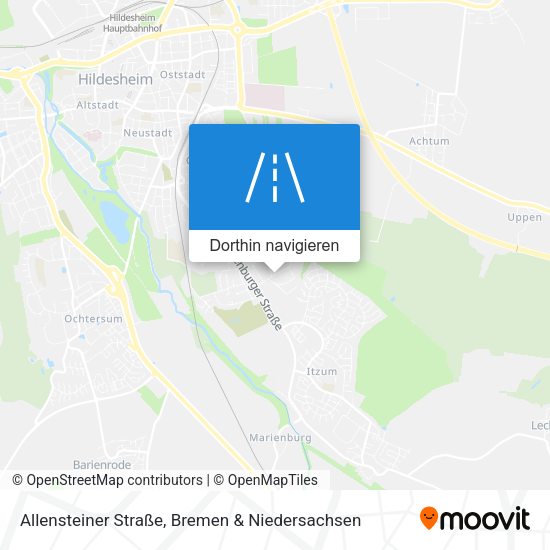 Allensteiner Straße Karte