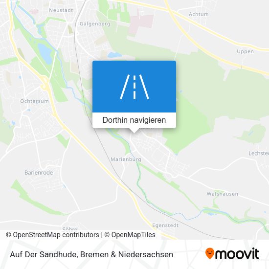 Auf Der Sandhude Karte