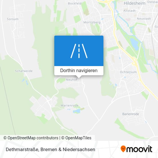 Dethmarstraße Karte