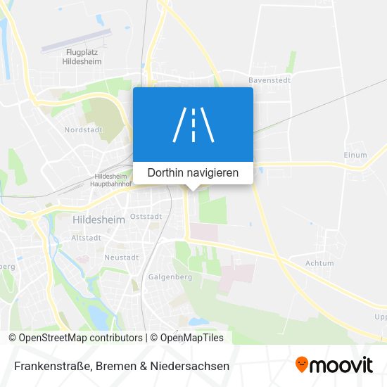 Frankenstraße Karte