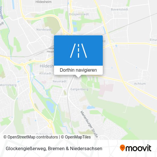Glockengießerweg Karte