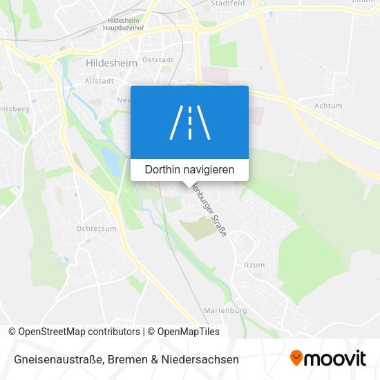 Gneisenaustraße Karte