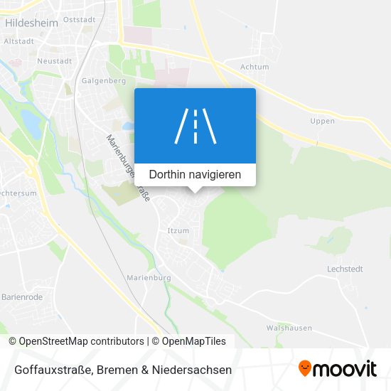 Goffauxstraße Karte