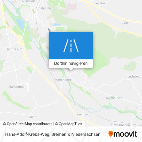 Hans-Adolf-Krebs-Weg Karte