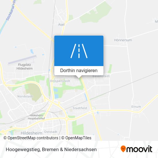 Hoogewegstieg Karte