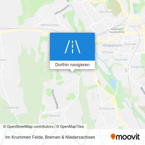 Im Krummen Felde Karte