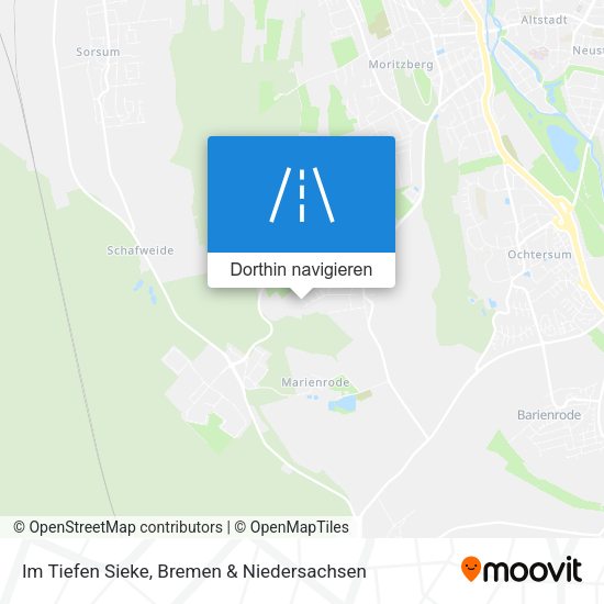 Im Tiefen Sieke Karte