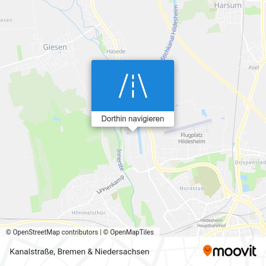 Kanalstraße Karte