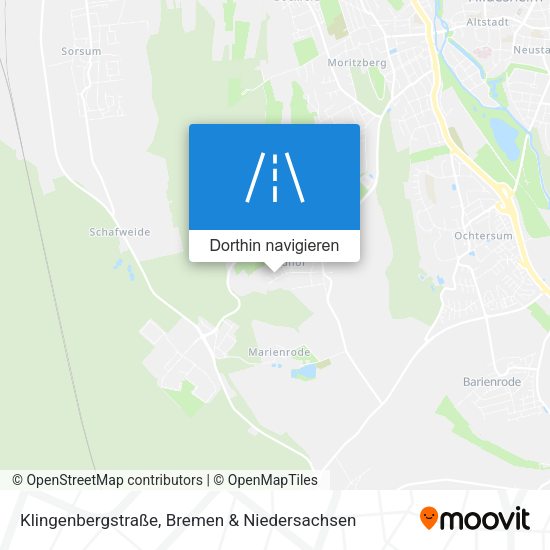 Klingenbergstraße Karte