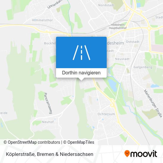 Köplerstraße Karte